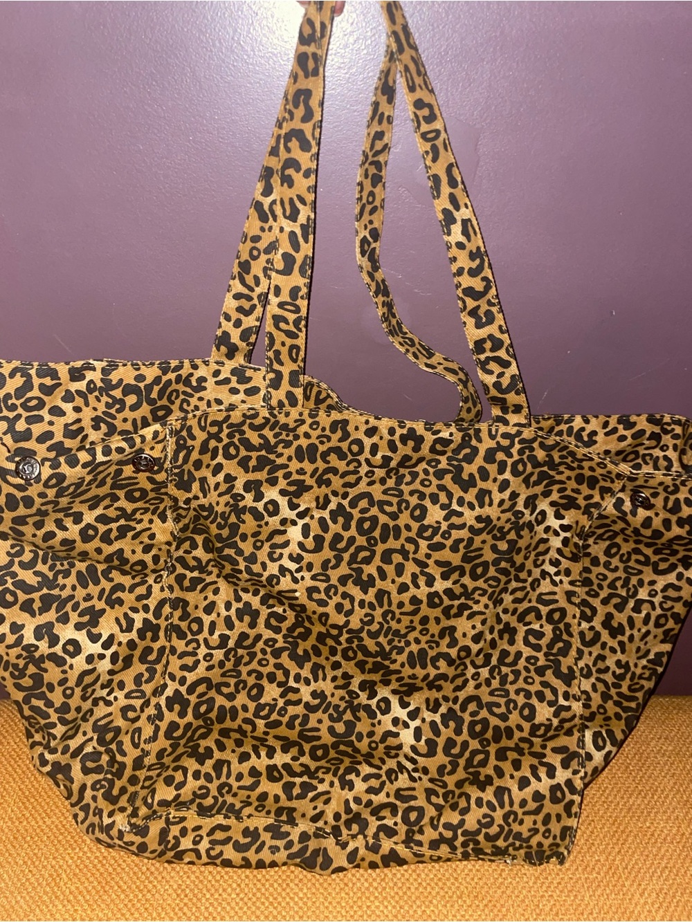 Leopard Print Tote Bag - Brown
